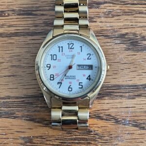 Citizen Gold Timepiece with White Face